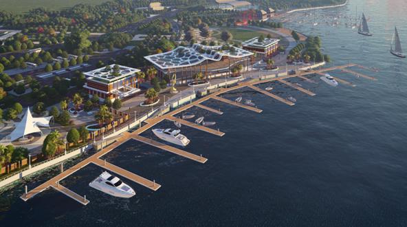 我司与海南第六建设工程有限公司 就三亚市鹿回头广场游艇码头钢结构